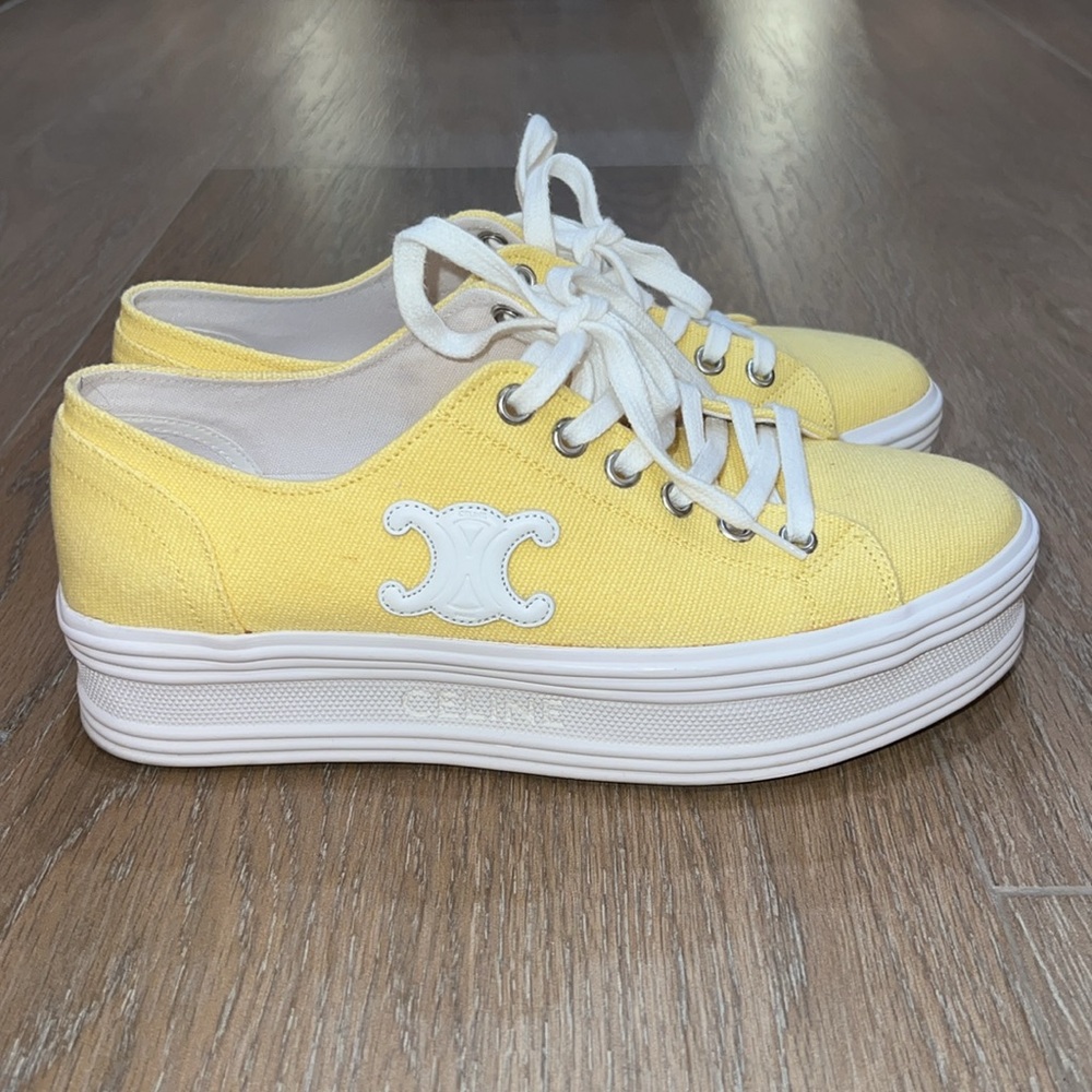 Celine Yellow Sneakers